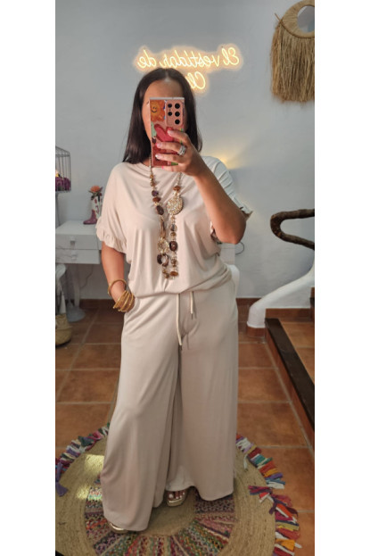 Conjunto volante beige 