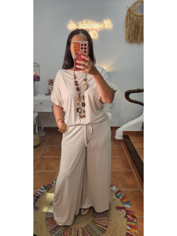 Conjunto volante beige 
