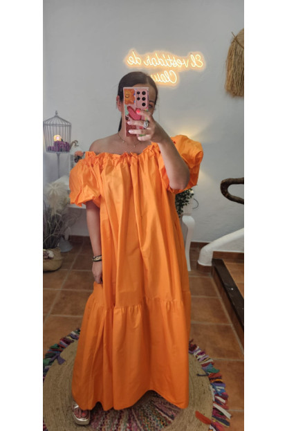 Vestido hombro escote + Colores 