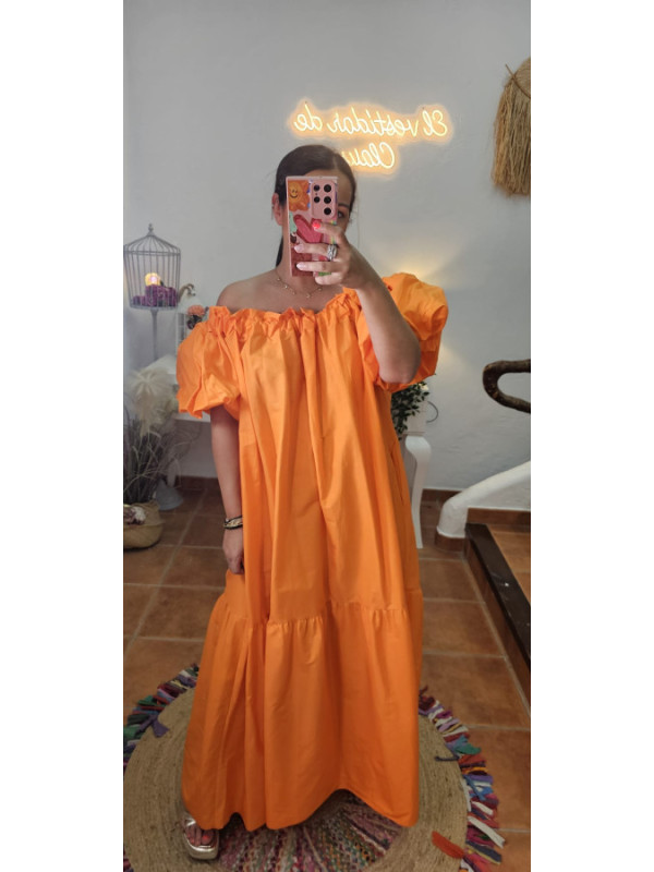 Vestido hombro escote + Colores 