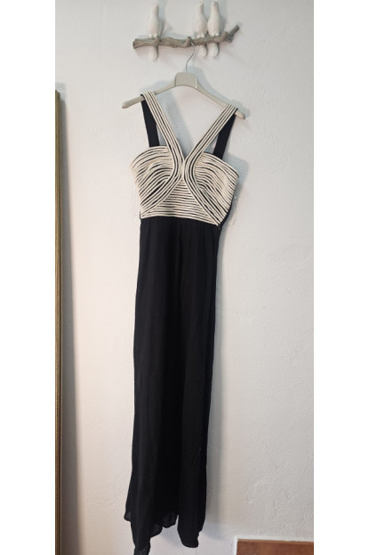 Vestido negro cuerdas + Colores 