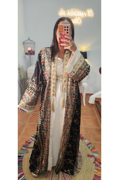 Kimono vestido lentejuelas 