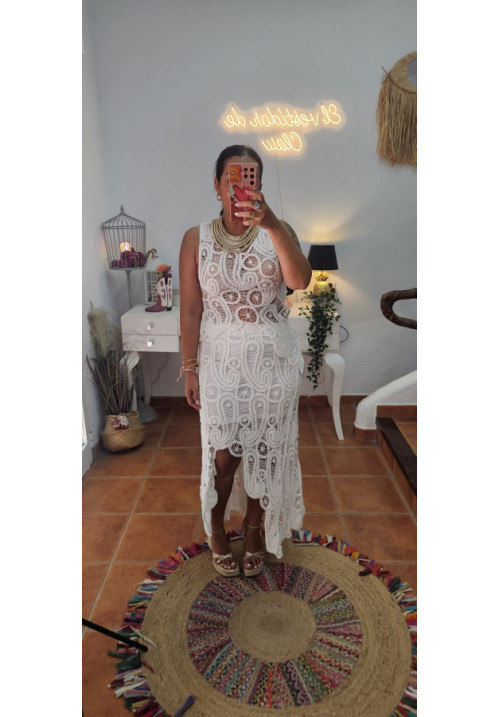 Conjunto calado falda 