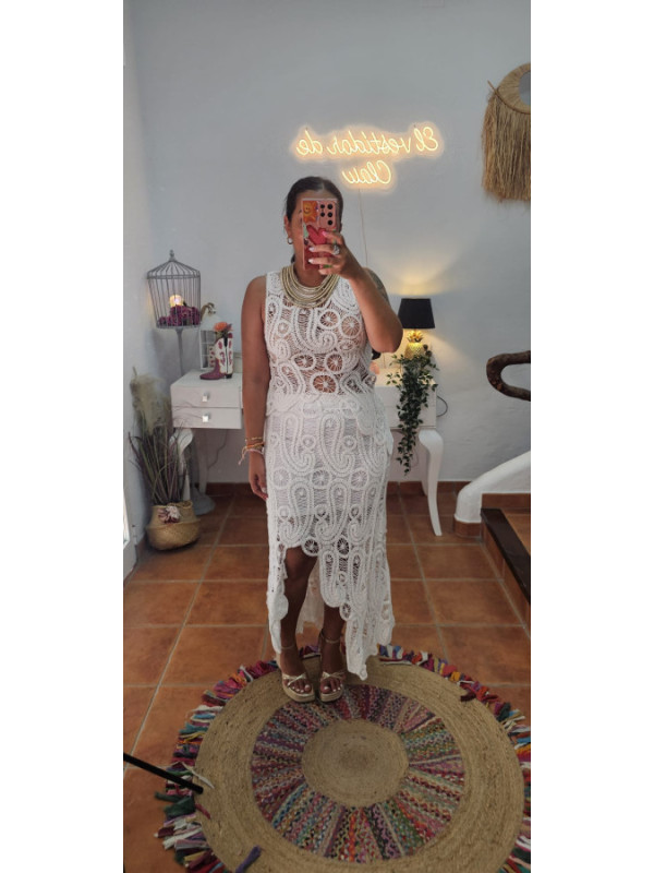 Conjunto calado falda 