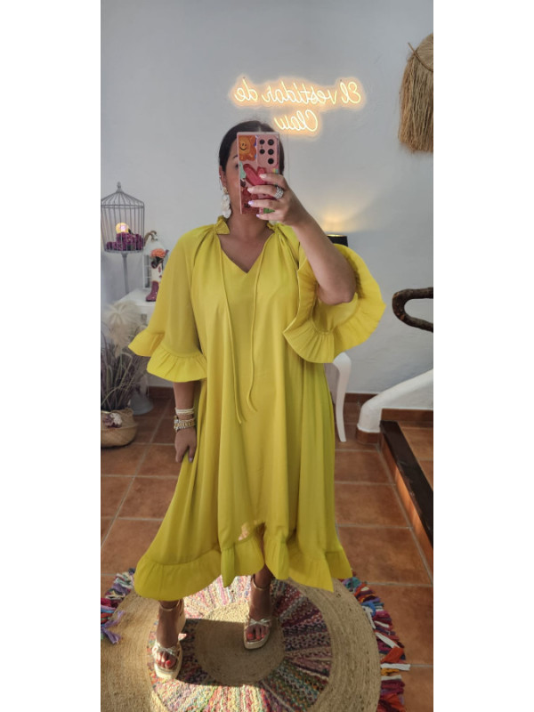 Vestido volante rígido  + Colores 