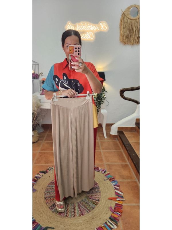 Pantalón plisado + Colores 