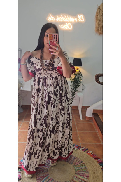 Vestido print vaca AGOTADO 