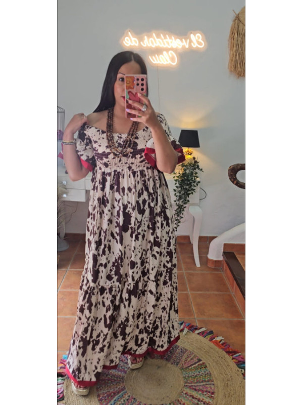 Vestido print vaca AGOTADO 
