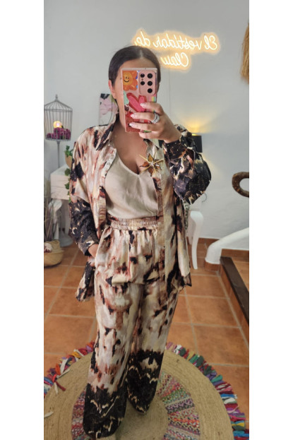 Conjunto brillos boton joya