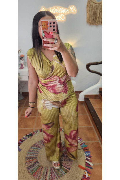 Conjunto licra fría pantalón+ Colores 