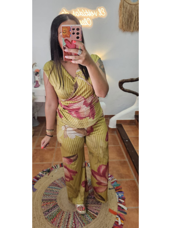 Conjunto licra fría pantalón+ Colores 