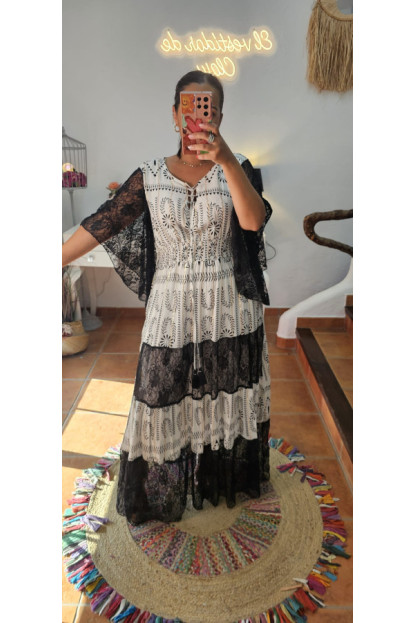 Vestido encaje negro 
