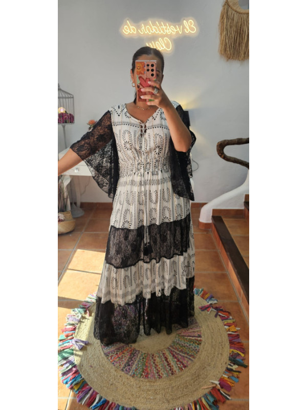 Vestido encaje negro 