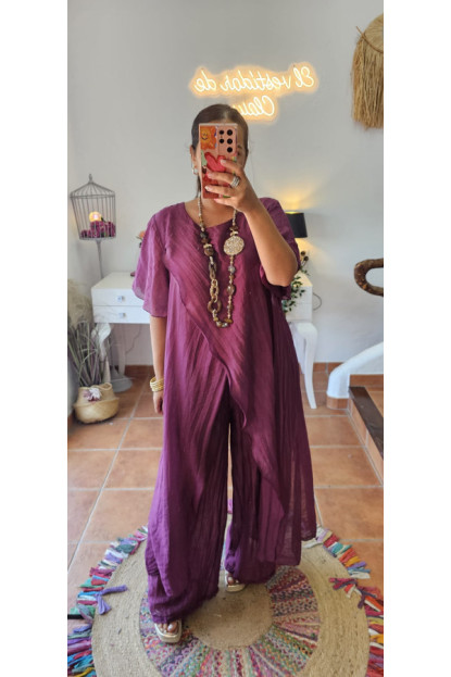 Conjunto cruzada vino 
