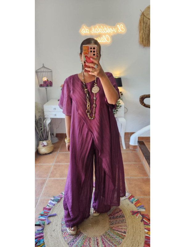 Conjunto cruzada vino 