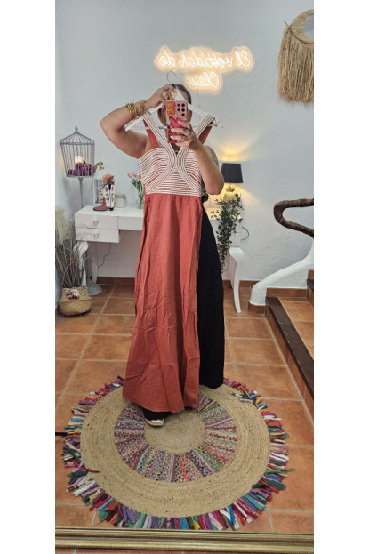 Vestido negro cuerdas + Colores 