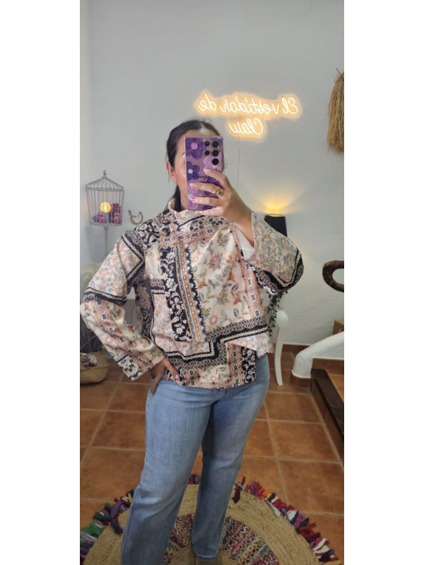 Blusa /chaqueta cruzada boton 