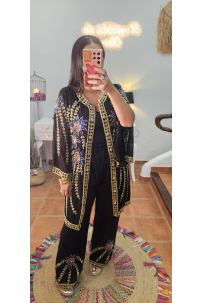 Conjunto India negro . AGOTADO
