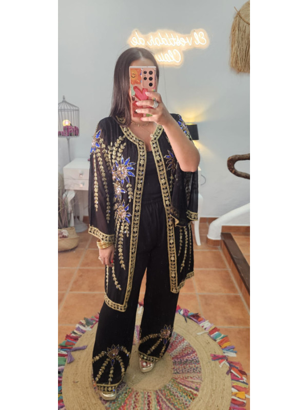 Conjunto India negro . AGOTADO