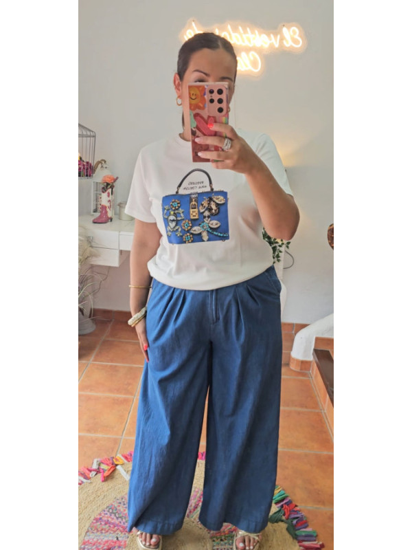 Camiseta bolso joyas 