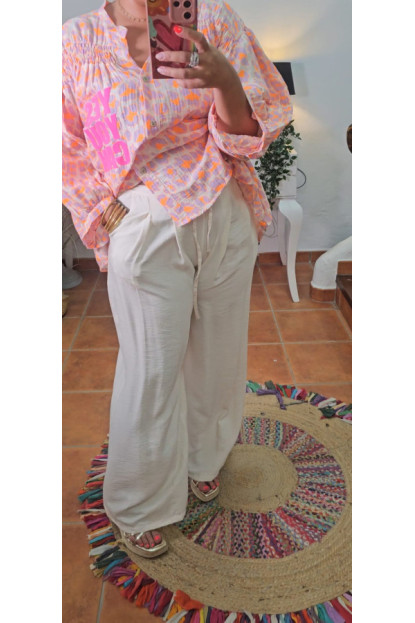 Pantalon pinzas hueso