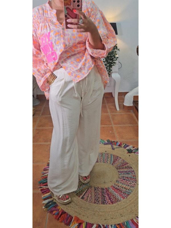 Pantalon pinzas hueso