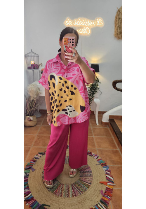 Blusa estampado Rosa leo