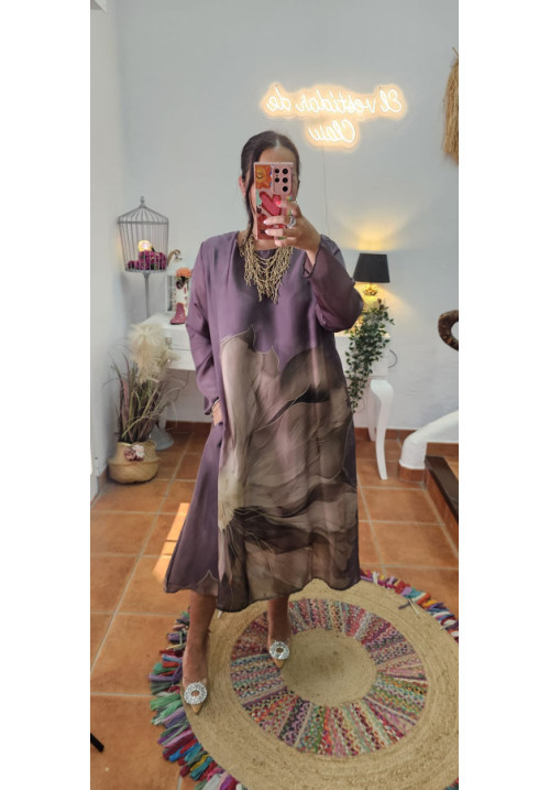 Vestido gasa flores AGOTADO 