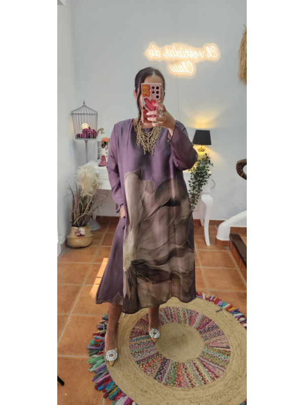 Vestido gasa flores AGOTADO 