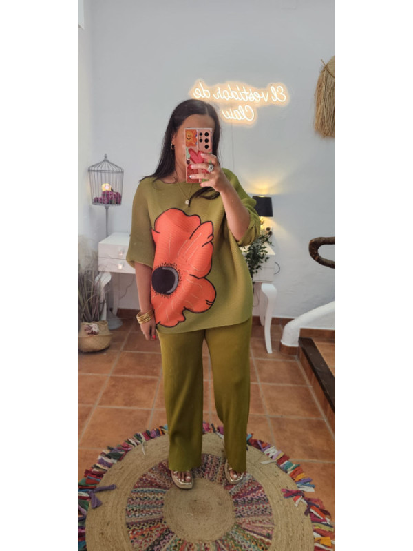 Conjunto muelle flor + Colores 