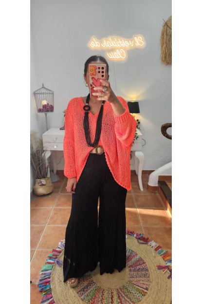 Jersey calado coral 