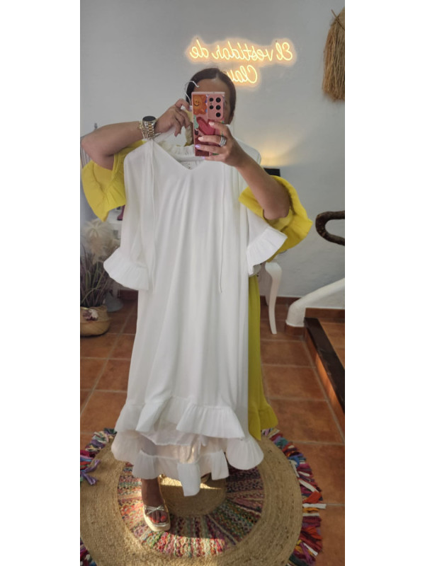 Vestido volante rígido  + Colores 