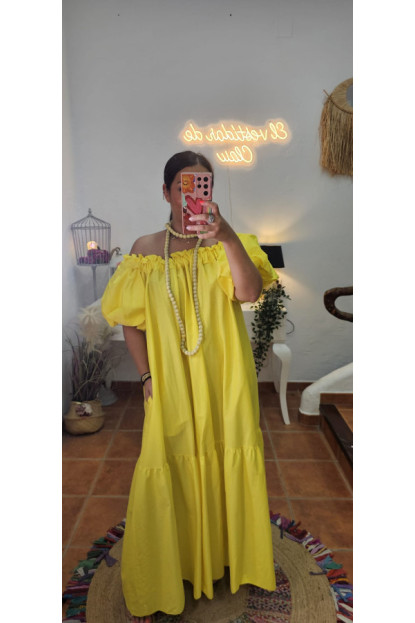 Vestido hombro escote + Colores 