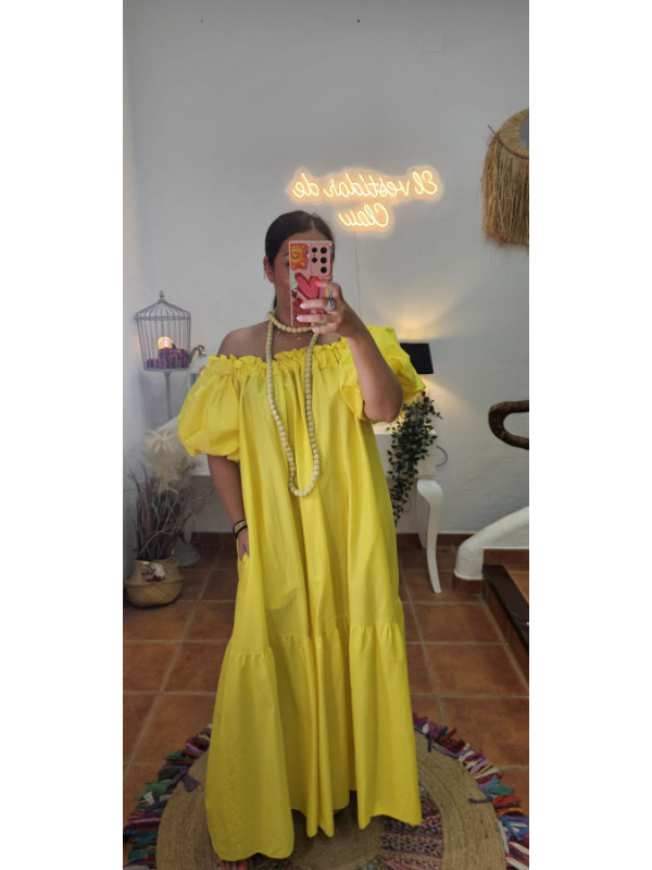 Vestido hombro escote + Colores 