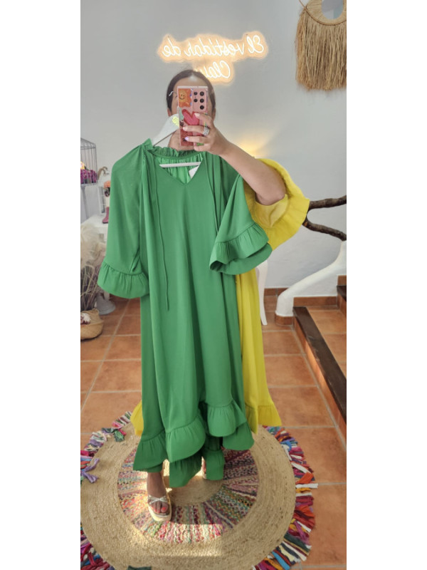 Vestido volante rígido  + Colores 