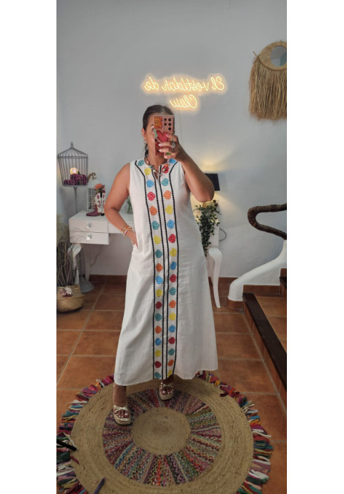 Vestido bordado Colores 