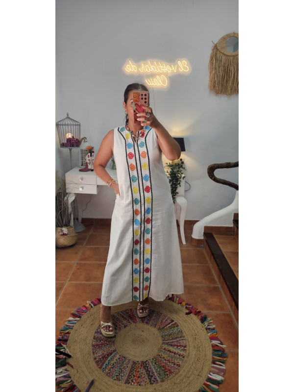 Vestido bordado Colores 