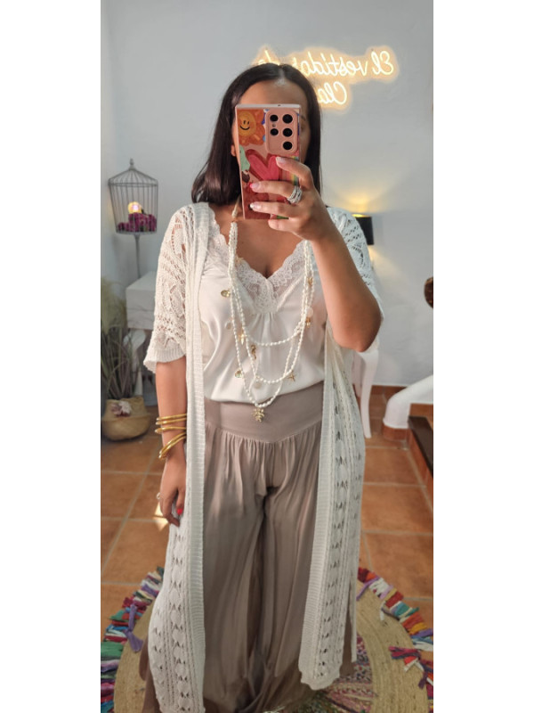 Chaqueta calados + Colores 