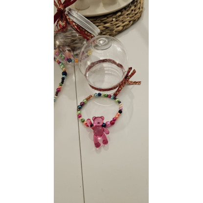 PREVENTA Pulsera osito Rosa Edicion Limitada Navidad 