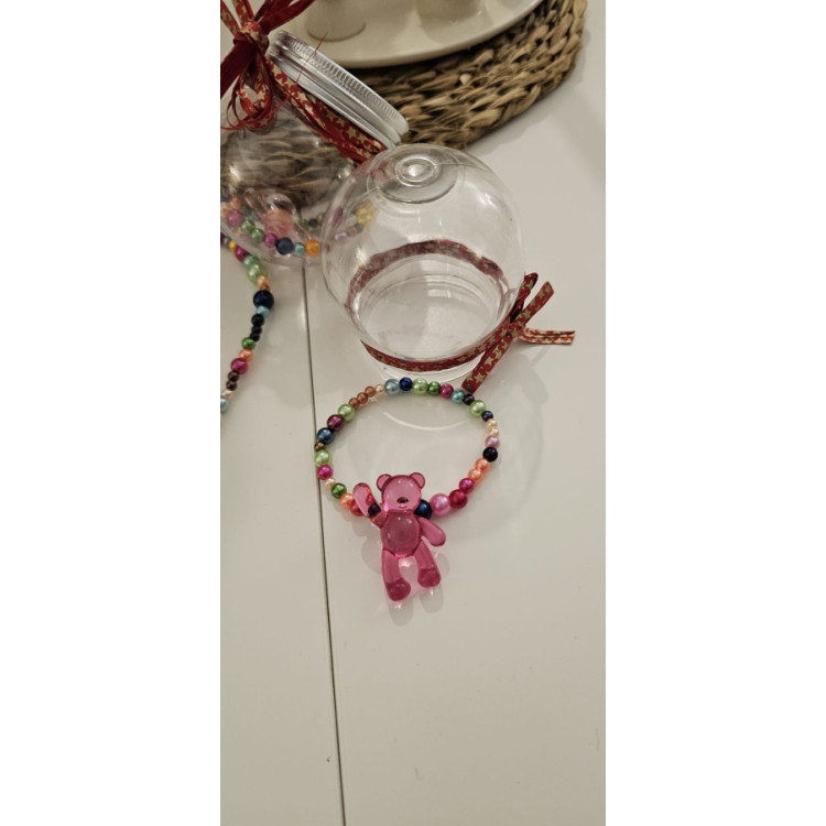 PREVENTA Pulsera osito Rosa Edicion Limitada Navidad 