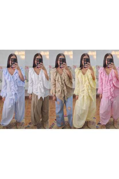 Blusa calada volantes  + Colores 