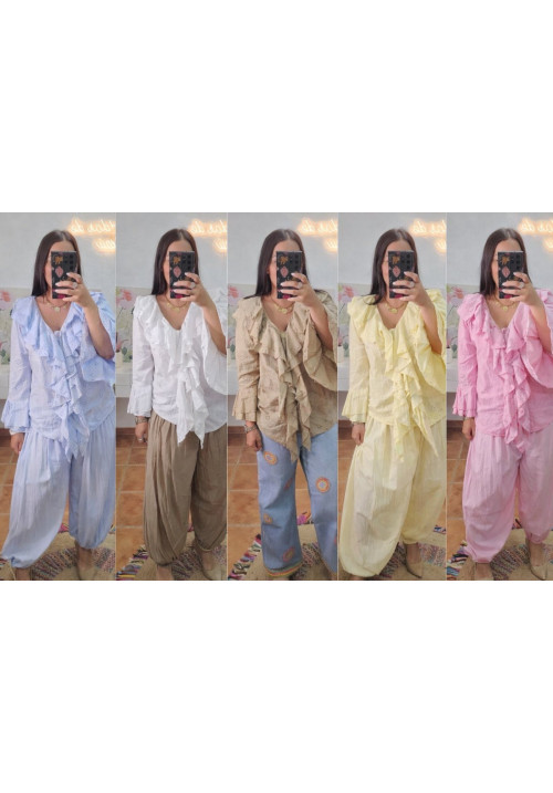 Blusa calada volantes  + Colores 
