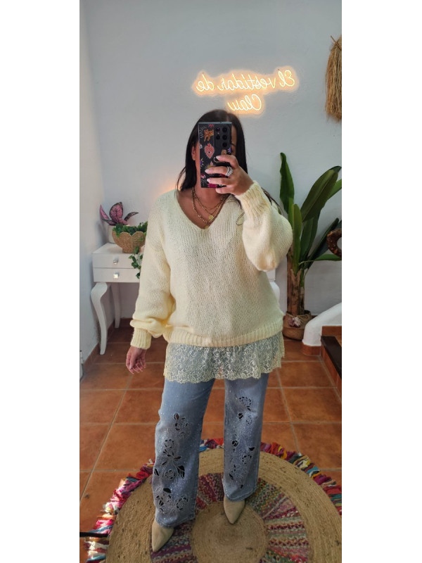 Jersey amarillo puntilla