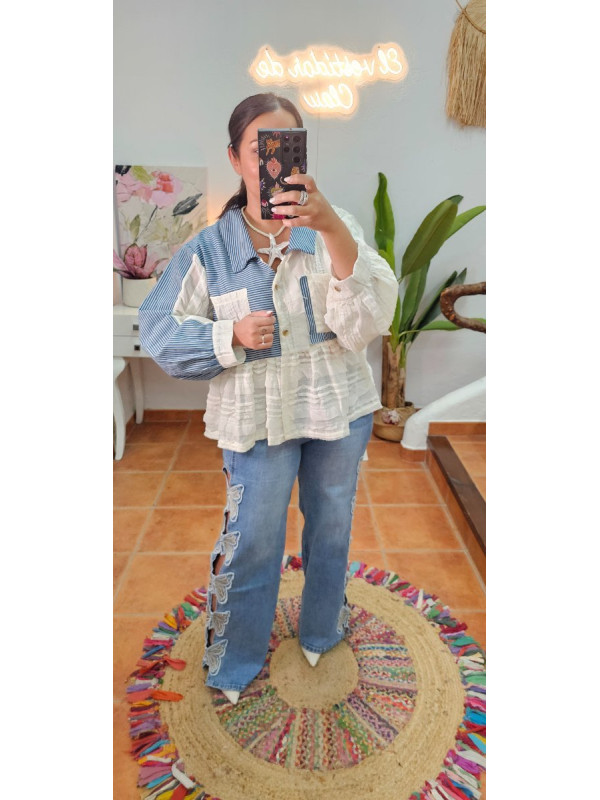 Jeans mariposas talla 38/40