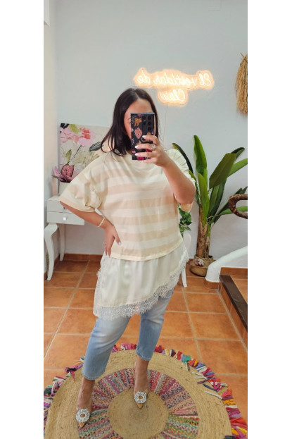 Camiseta rayas lencera  + Colores 