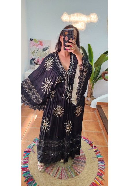 Vestido soles espejos brillos 