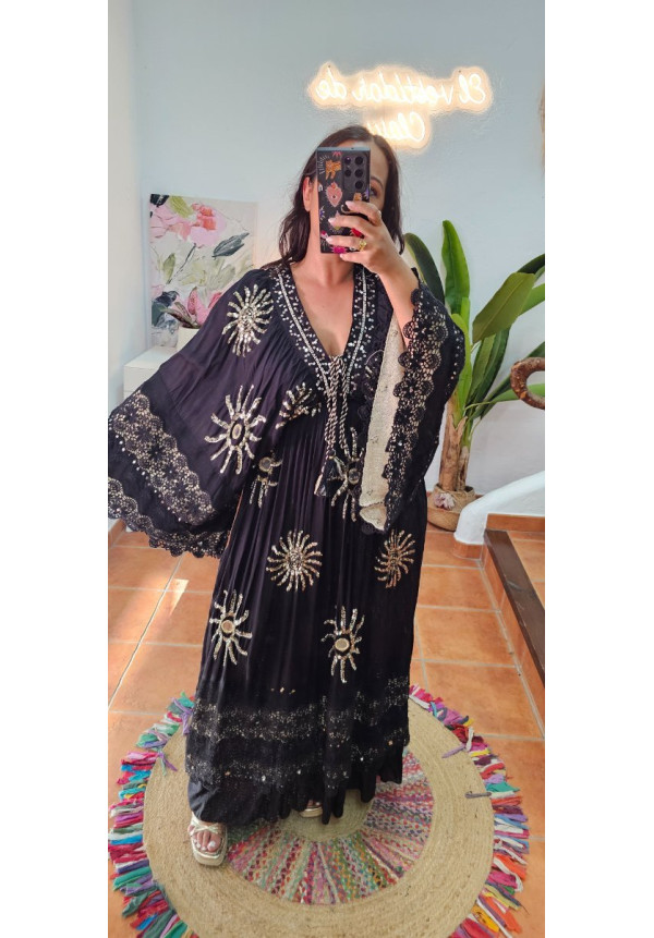Vestido soles espejos brillos 