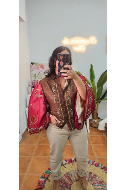 Camisa India bordada 