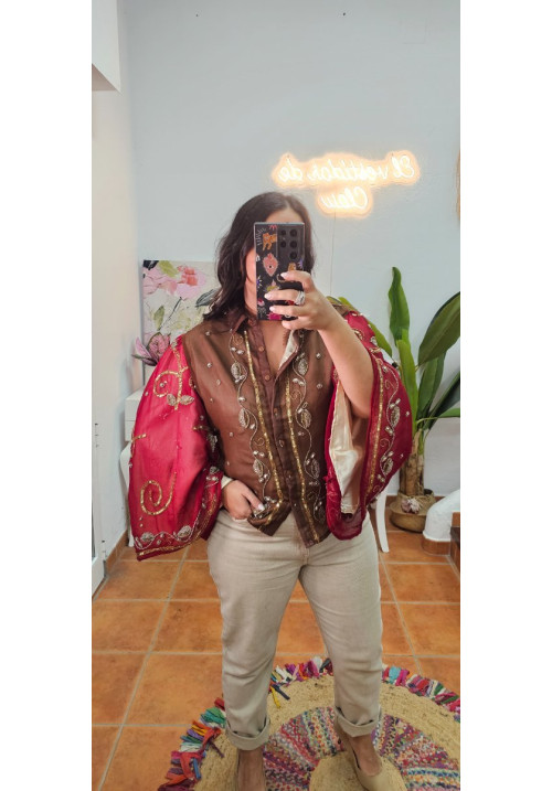 Camisa India bordada 