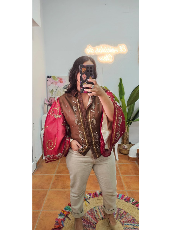 Camisa India bordada 